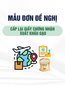 Mẫu đơn Đề nghị Cấp lại/điều chỉnh nội dung giấy chứng nhận đủ điều kiện kinh doanh xuất khẩu gạo (Mẫu số 03)