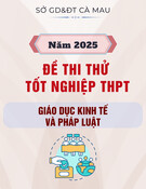 Đề thi thử tốt nghiệp THPT môn Giáo dục Kinh tế và Pháp luật năm 2025 - Sở GD&ĐT Cà Mau