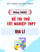 Đề thi thử tốt nghiệp THPT môn Địa lí năm 2025 - Sở GD&ĐT Quảng Bình