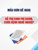 Mẫu Đơn đề nghị về việc hỗ trợ kinh phí khám, chữa bệnh nghề nghiệp