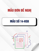 Mẫu Đơn đề nghị (Mẫu số 14-HSB)