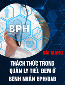 Bài giảng Thách thức trong quản lý tiểu đêm ở bệnh nhân BPH/OAB - TS. BS. Đỗ Anh Toàn