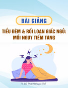 Bài giảng Tiểu đêm & rối loạn giấc ngủ: Mối nguy tiềm ẩn - TS. BS. Thân Hà Ngọc Thể