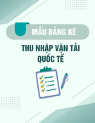 Mẫu Bảng kê thu nhập vận tải quốc tế (Dành cho vận tải hàng không quốc tế, kèm theo Tờ khai mẫu số 01/HKNN)