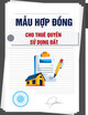 Mẫu Hợp đồng cho thuê (cho thuê lại) quyền sử dụng đất