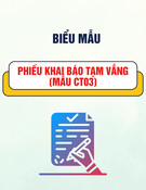 Phiếu khai báo tạm vắng (Mẫu CT03)