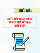 Phiếu tiếp nhận hồ sơ và hẹn trả kết quả (Mẫu CT04)