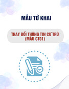Tờ khai thay đổi thông tin cư trú (Mẫu CT01)