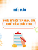 Phiếu từ chối tiếp nhận, giải quyết hồ sơ (Mẫu CT06)
