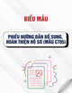 Phiếu hướng dẫn bổ sung, hoàn thiện hồ sơ (Mẫu CT05)
