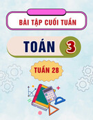 Bài tập cuối tuần môn Toán lớp 3: Tuần 28