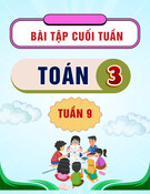 Bài tập cuối tuần môn Toán lớp 3: Tuần 9