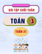 Bài tập cuối tuần môn Toán lớp 3: Tuần 21