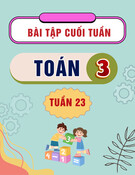 Bài tập cuối tuần môn Toán lớp 3: Tuần 23