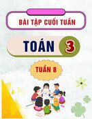Bài tập cuối tuần môn Toán lớp 3: Tuần 8