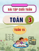 Bài tập cuối tuần môn Toán lớp 3: Tuần 15
