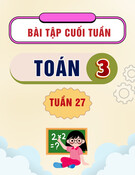 Bài tập cuối tuần môn Toán lớp 3: Tuần 27