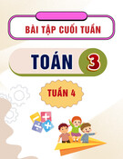 Bài tập cuối tuần môn Toán lớp 3: Tuần 4