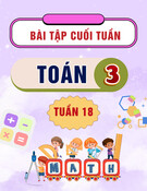 Bài tập cuối tuần môn Toán lớp 3: Tuần 18