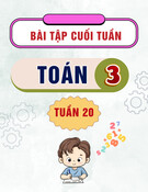 Bài tập cuối tuần môn Toán lớp 3: Tuần 20