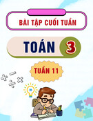 Bài tập cuối tuần môn Toán lớp 3: Tuần 11