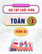 Bài tập cuối tuần môn Toán lớp 3: Tuần 32