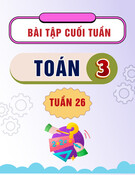 Bài tập cuối tuần môn Toán lớp 3: Tuần 26