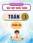 Bài tập cuối tuần môn Toán lớp 3: Tuần 30