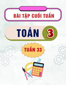 Bài tập cuối tuần môn Toán lớp 3: Tuần 33