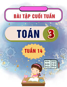 Bài tập cuối tuần môn Toán lớp 3: Tuần 14