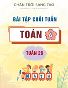 Bài tập cuối tuần môn Toán lớp 4: Tuần 26 (Sách Chân trời sáng tạo)