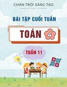 Bài tập cuối tuần môn Toán lớp 4: Tuần 11 (Sách Chân trời sáng tạo)