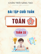 Bài tập cuối tuần môn Toán lớp 4: Tuần 33 (Sách Chân trời sáng tạo)