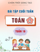 Bài tập cuối tuần môn Toán lớp 4: Tuần 16 (Sách Chân trời sáng tạo)