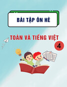 Bài tập ôn hè môn Toán và Tiếng Việt lớp 4