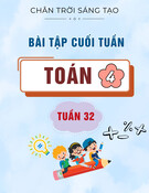 Bài tập cuối tuần môn Toán lớp 4: Tuần 32 (Sách Chân trời sáng tạo)