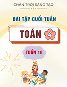 Bài tập cuối tuần môn Toán lớp 4: Tuần 10 (Sách Chân trời sáng tạo)