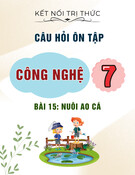 Câu hỏi ôn tập môn Công nghệ lớp 7: Bài 15 - Nuôi ao cá (Sách Kết nối tri thức)