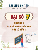 Tài liệu ôn tập Đại số 7 - Chương 1 - Chủ đề 6: Lũy thừa của một số hữu tỉ