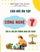 Câu hỏi ôn tập môn Công nghệ lớp 7: Bài 6 - Dự án trồng rau an toàn (Sách Kết nối tri thức)
