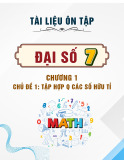 Tài liệu ôn tập Đại số 7 - Chương 1 - Chủ đề 1: Tập hợp Q các số hữu tỉ