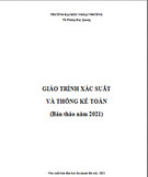 Giáo trình Xác suất và thống kê toán - TS. Phùng Duy Quang