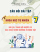 Câu hỏi bài tập môn Khoa học tự nhiên lớp 7: Bài 26 - Trao đổi nước và các chất dinh dưỡng ở động vật (Sách Cánh diều)