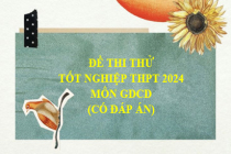 Đề thi thử tốt nghiệp THPT năm 2024 môn GDCD (Có đáp án)