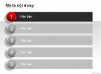 Văn bản powerpoint dạng thẻ danh sách