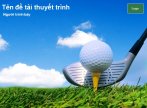 Hình nền powerpoint môn golf