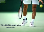 Hình nền powerpoint môn tennis