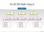 Sơ đồ powerpoint về mô hình công ty